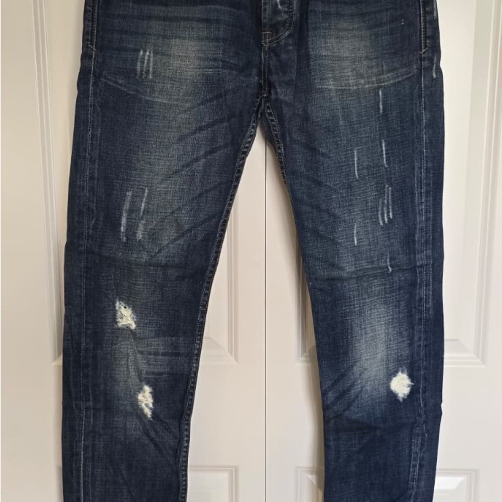 Diesel Industry, Regular Straight Leg Blue Jeans Darron